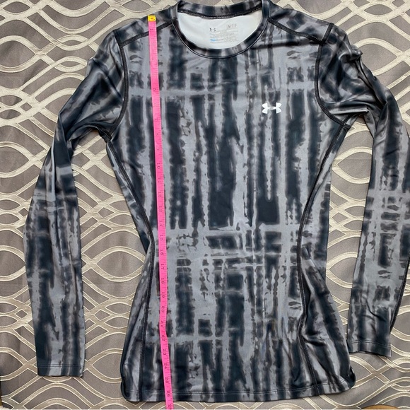 Long sleeve tie dye athletic shirt black gray - Picture 5 of 7